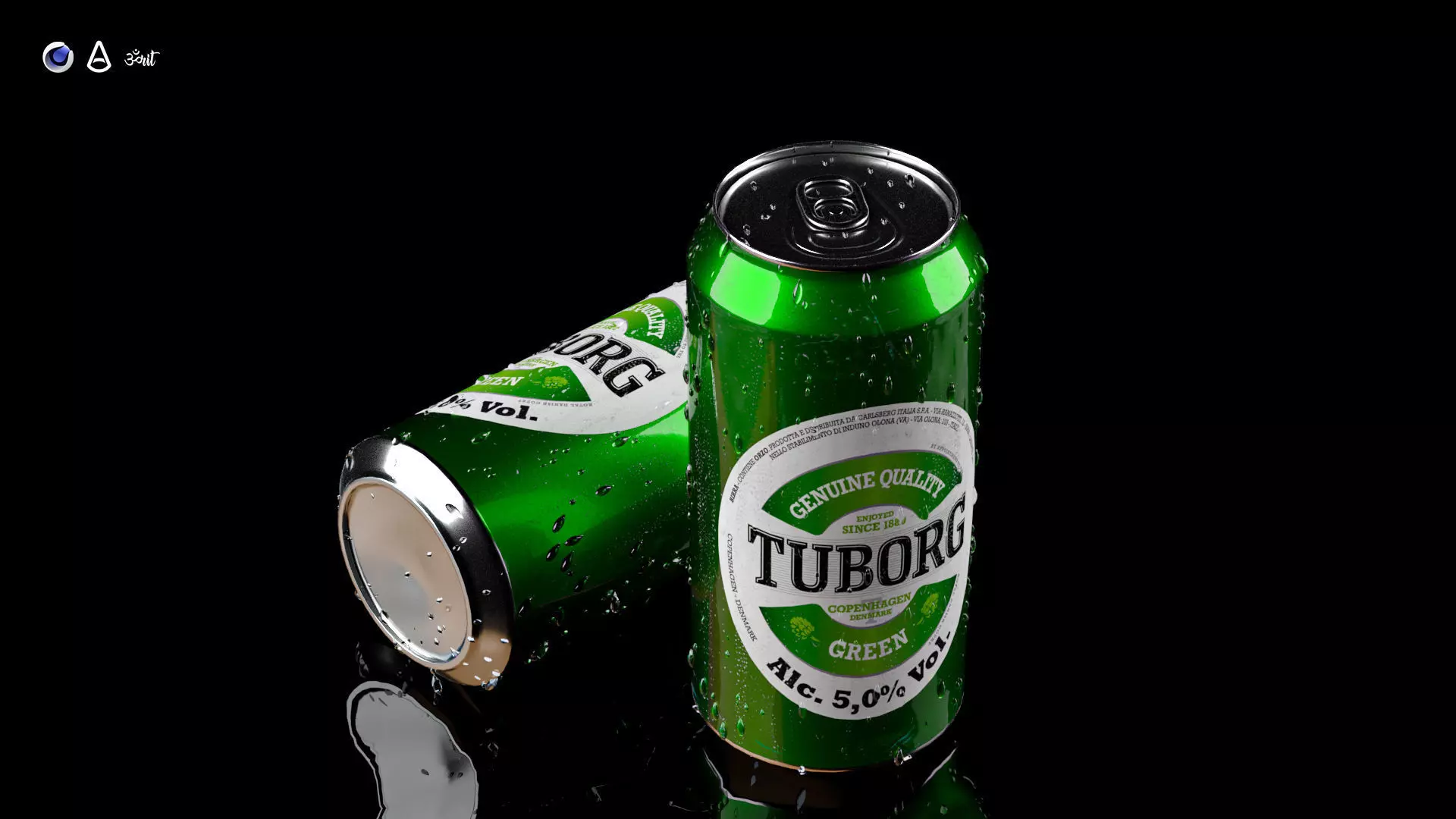 Beer Can 3D Model Low-poly 3D model_0
