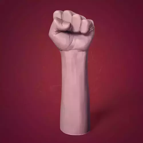 Hand - Fist Figurine - Statue --3D Print Ready 3D print model