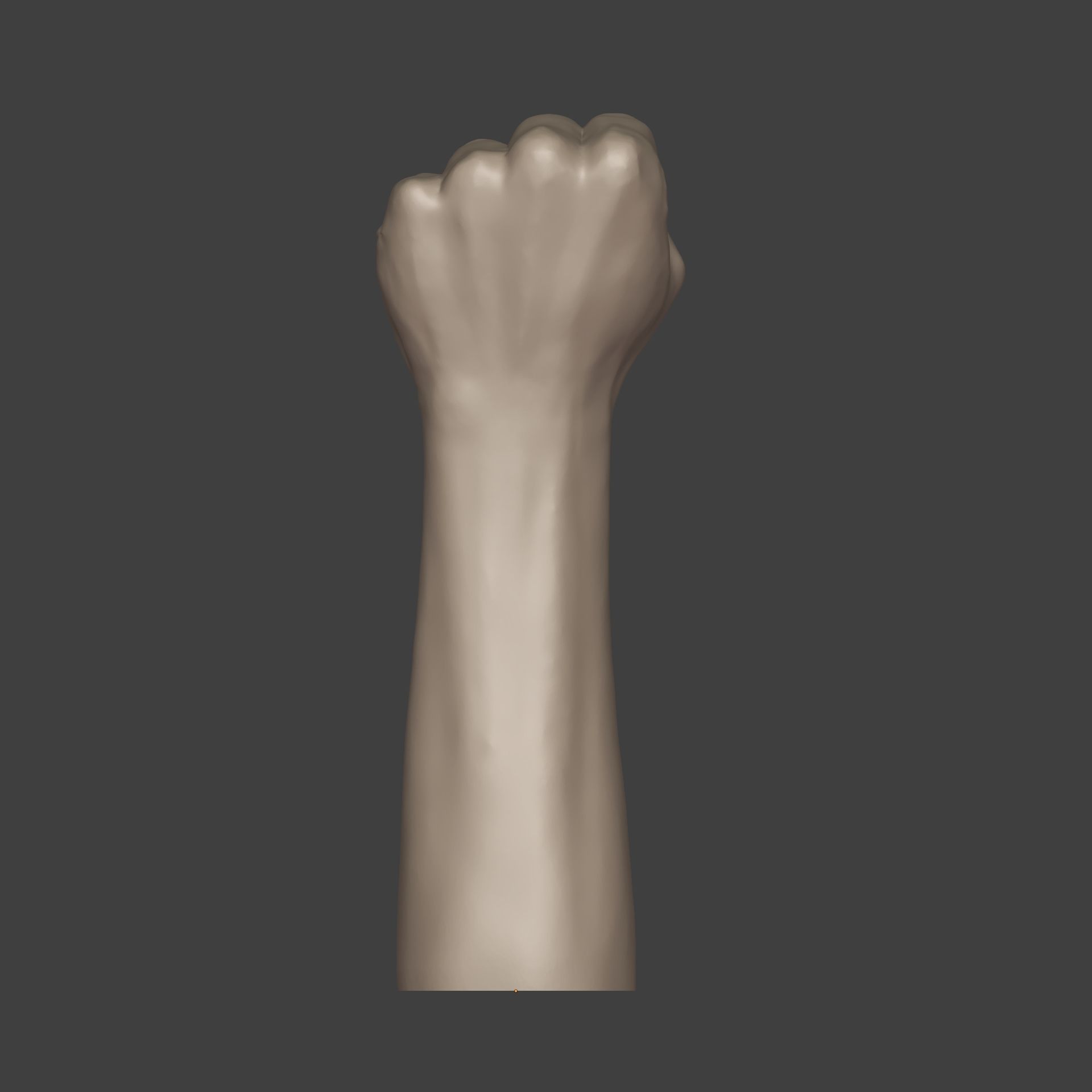 Hand - Fist Figurine - Statue --3D Print Ready 3D print model_7