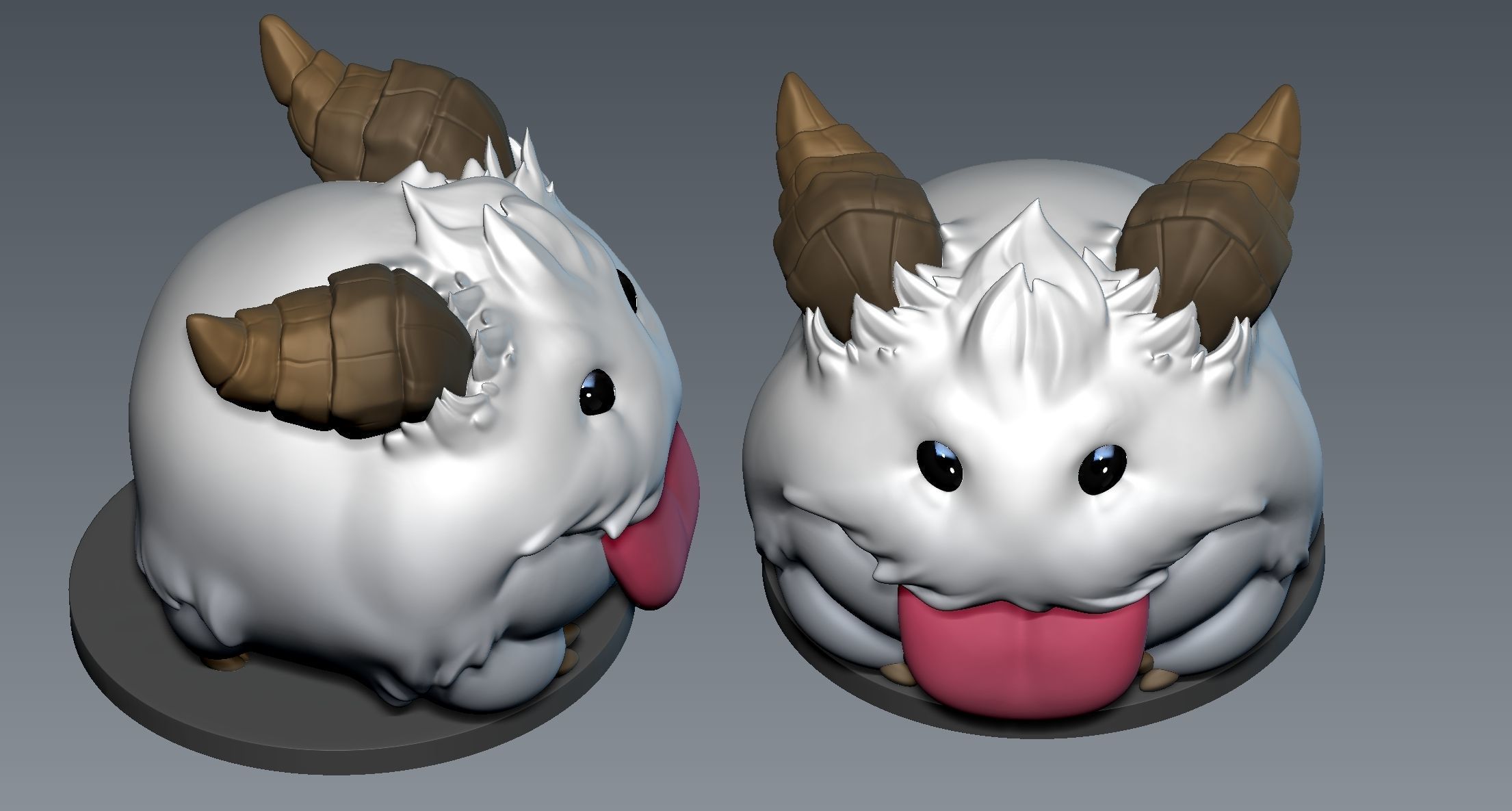 Poro League of Legends 3D print model_3