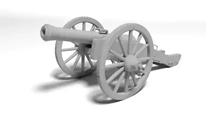 war cannon for 3D print 3D print model