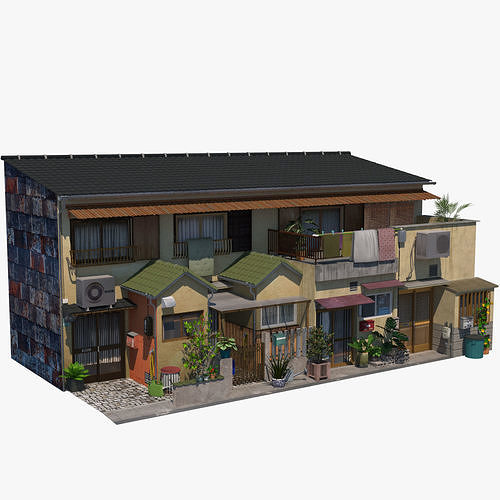 Osaka Townhouses 3D model