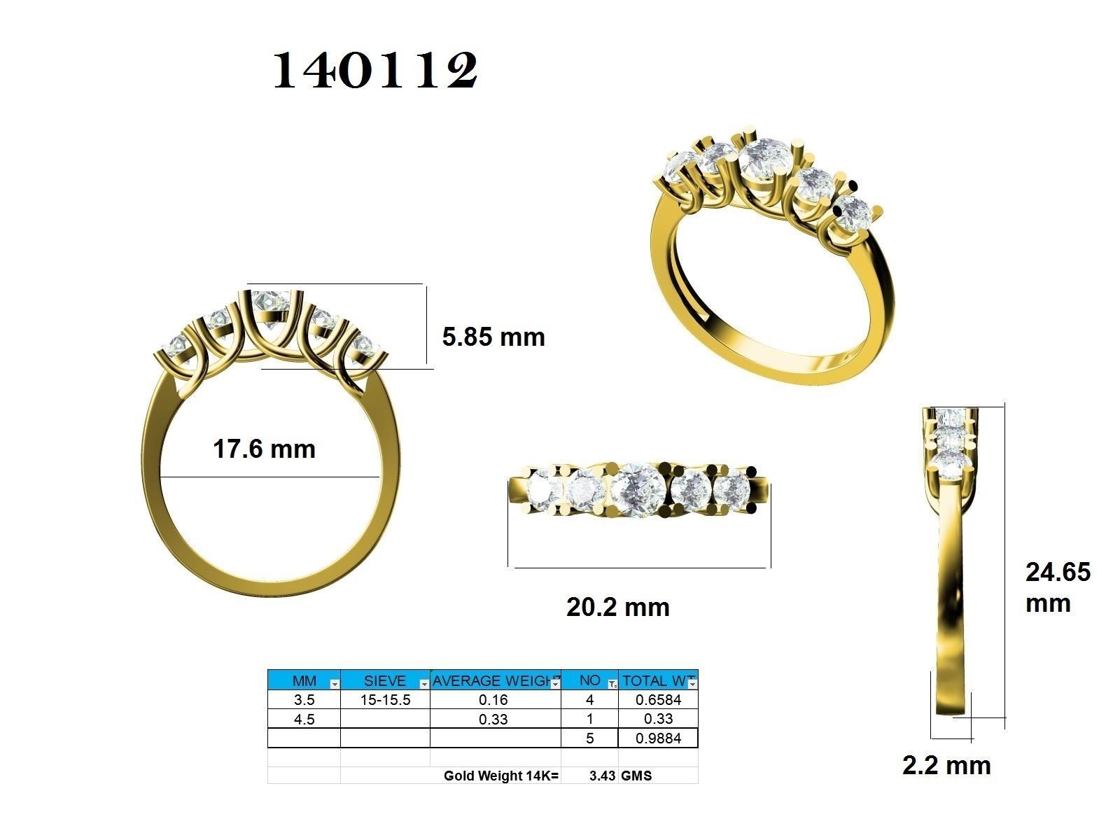 Ring - 140112 3D print model_12