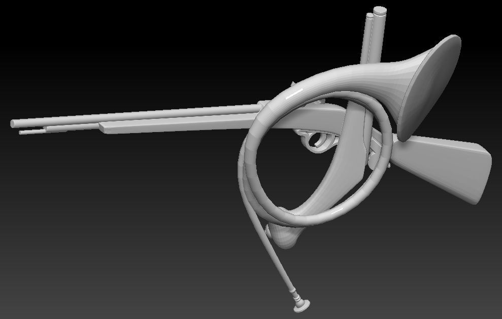 Rifle 3D print model_5