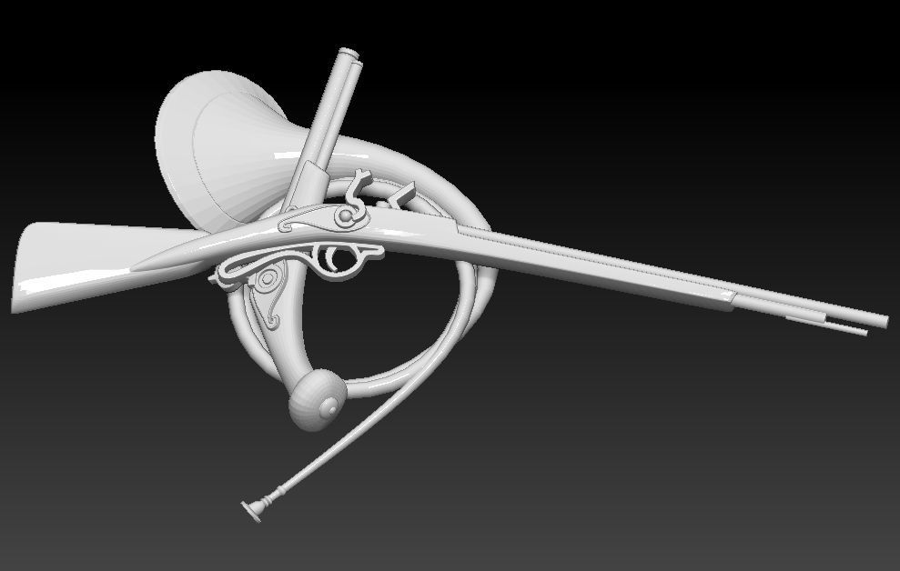 Rifle 3D print model_2