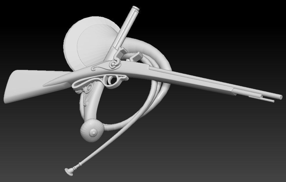 Rifle 3D print model_1