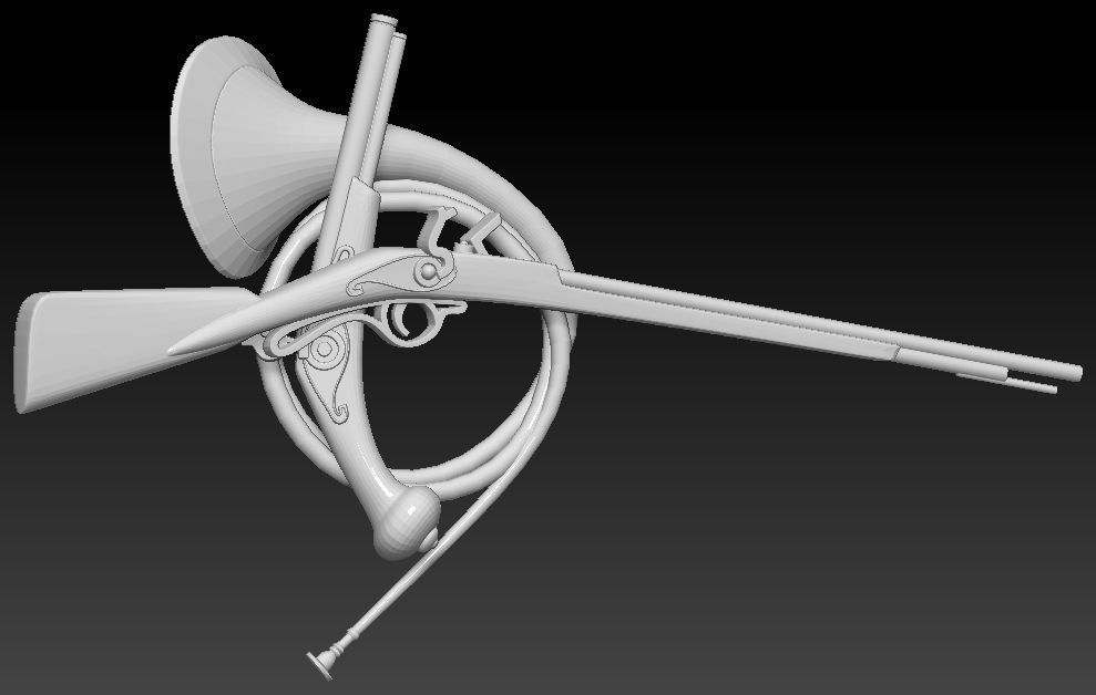 Rifle 3D print model_0