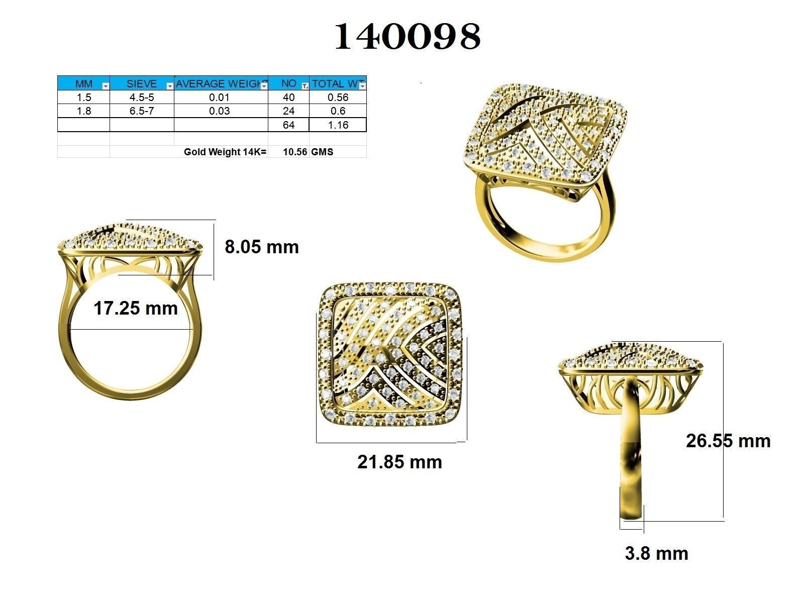 Ring - 140098 3D print model_12
