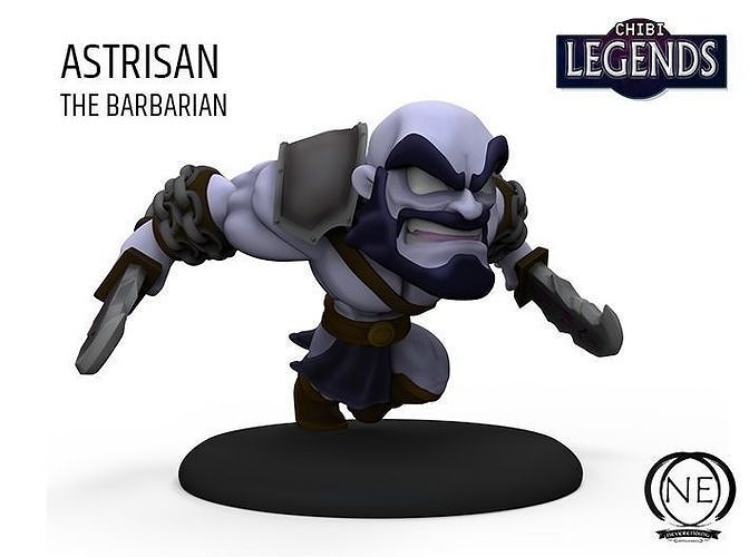 Astrisan the barbarian 3D print model