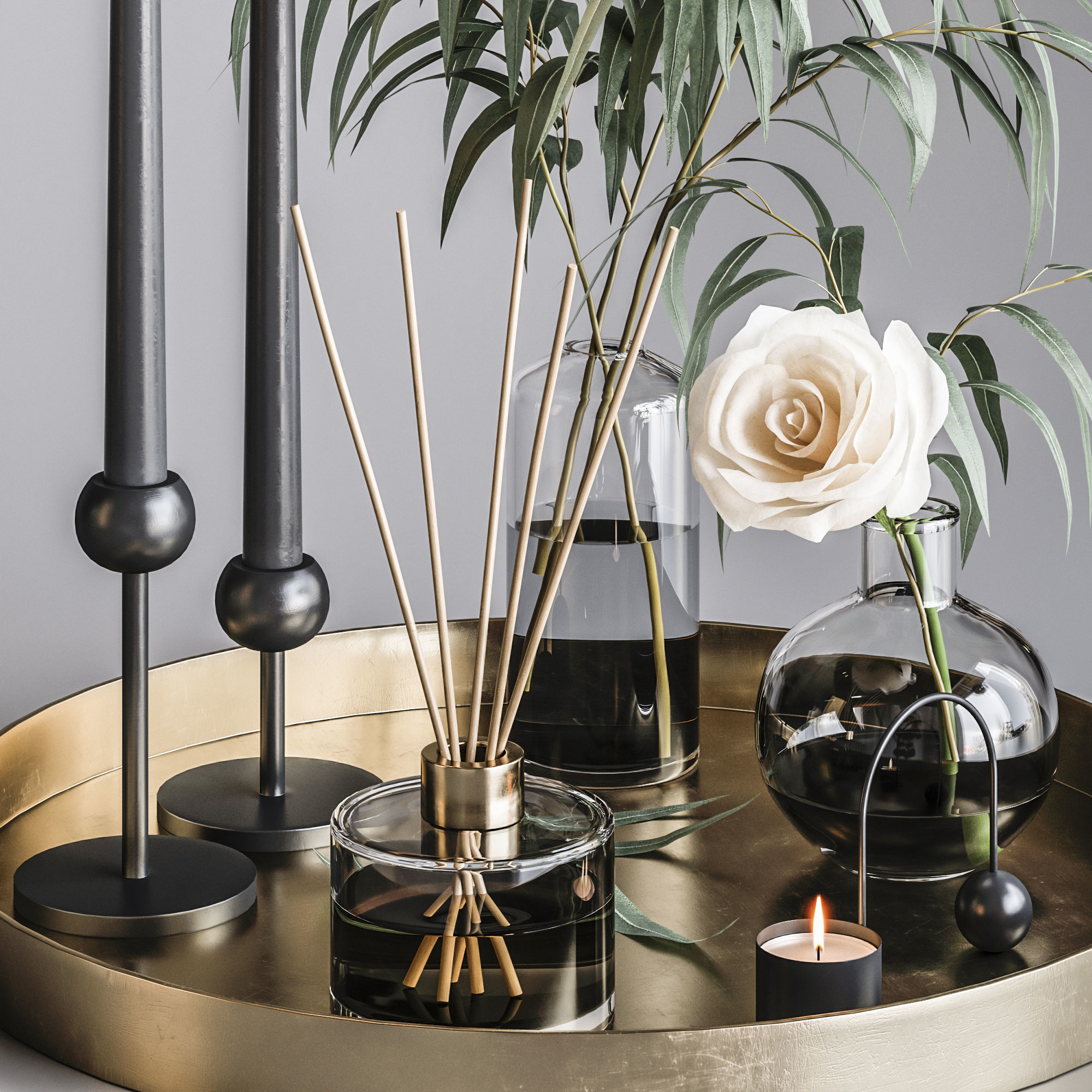 Decorative set 27 3D model_3