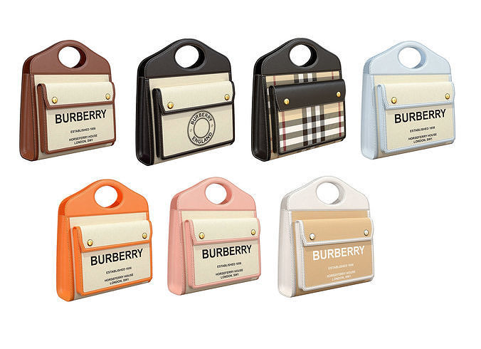 Burberry Pocket Bag 3D Model Collection