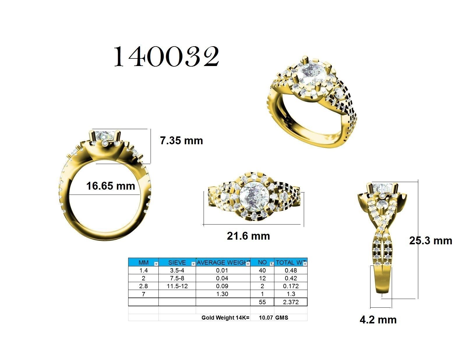 Ring - 140032 3D print model_12