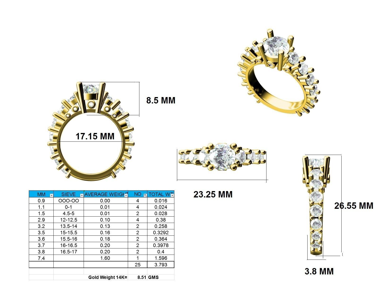 Ring - 140030 3D print model_12