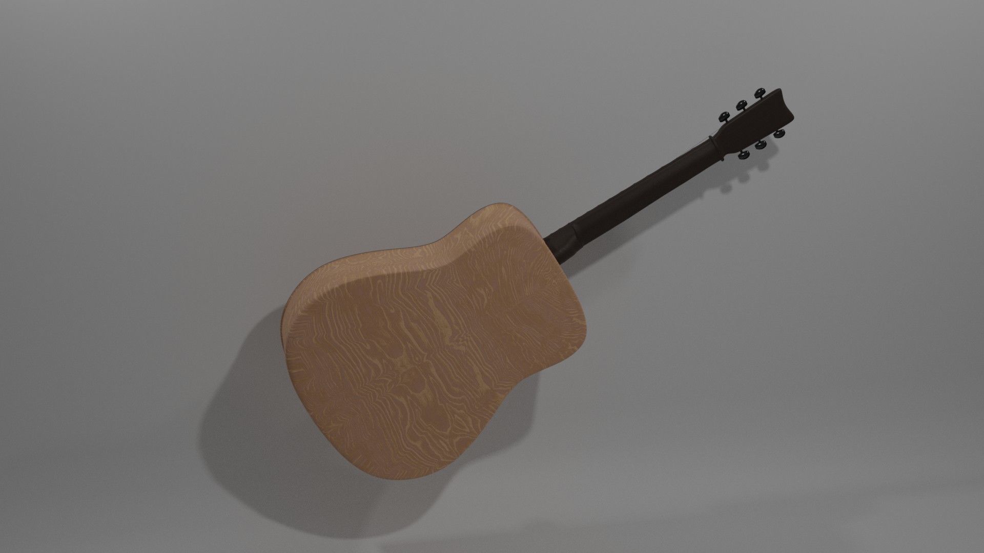 Acoustic guitar 3D model_7
