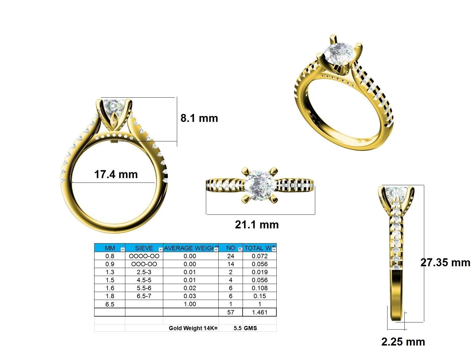 Ring - 140012 3D print model_12