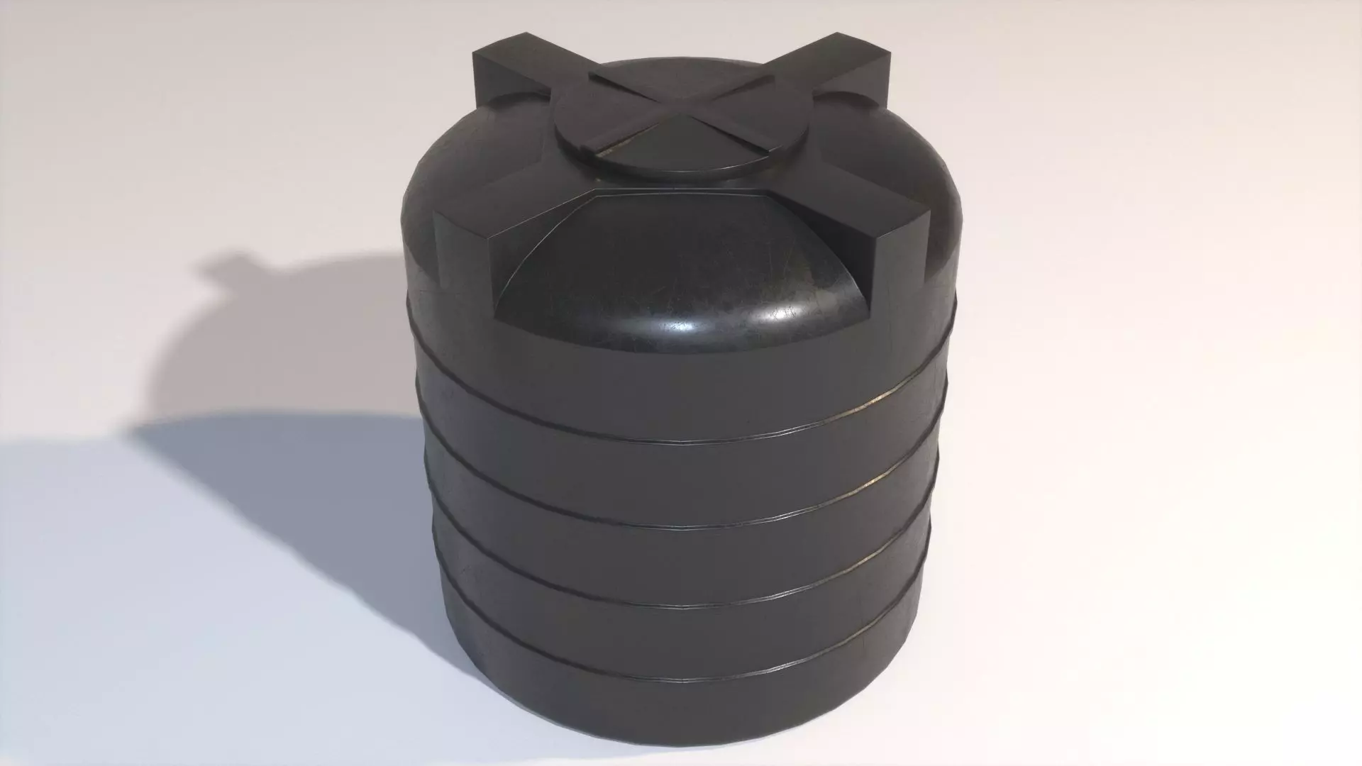 Water Tank 500 Liter Low-poly 3D model