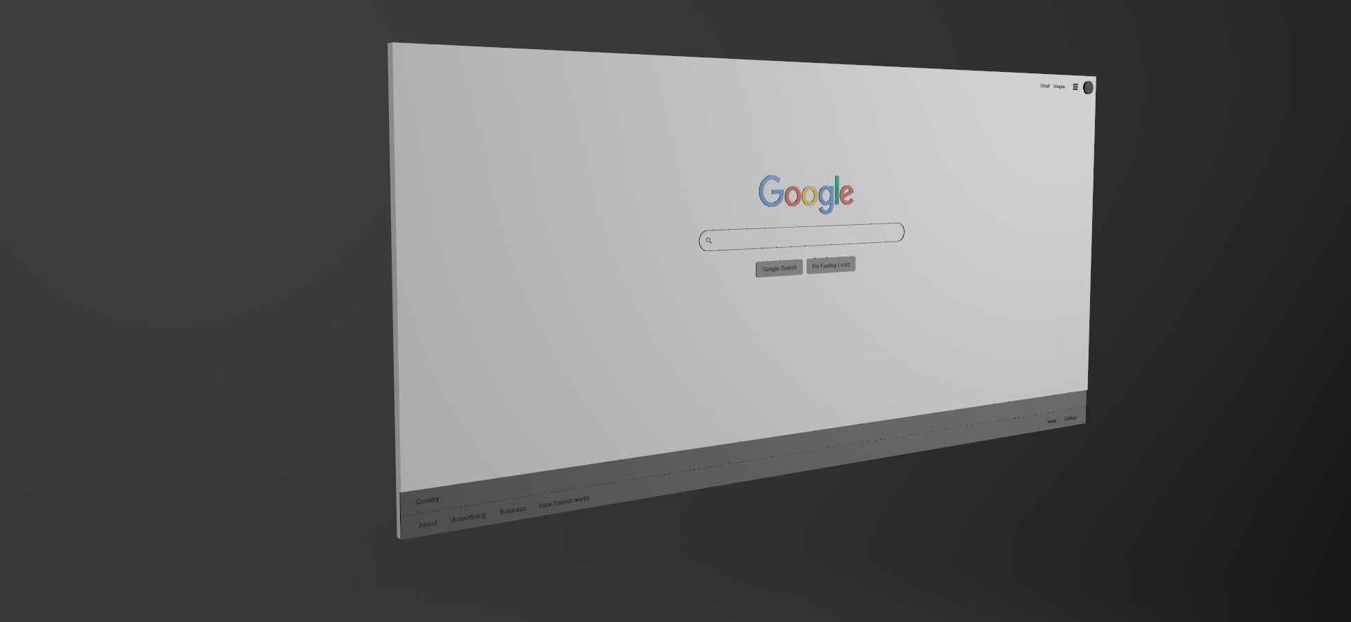 Google Search Web Page 3D Free low-poly 3D model_11