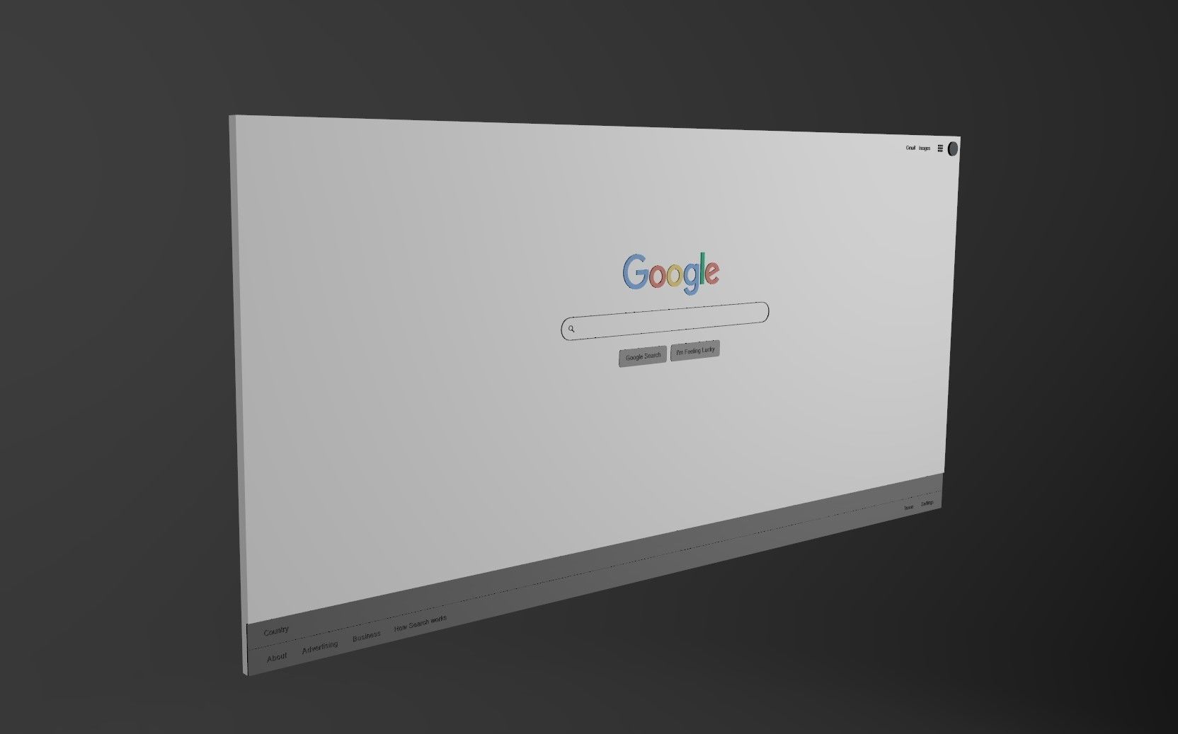 Google Search Web Page 3D Free low-poly 3D model_9