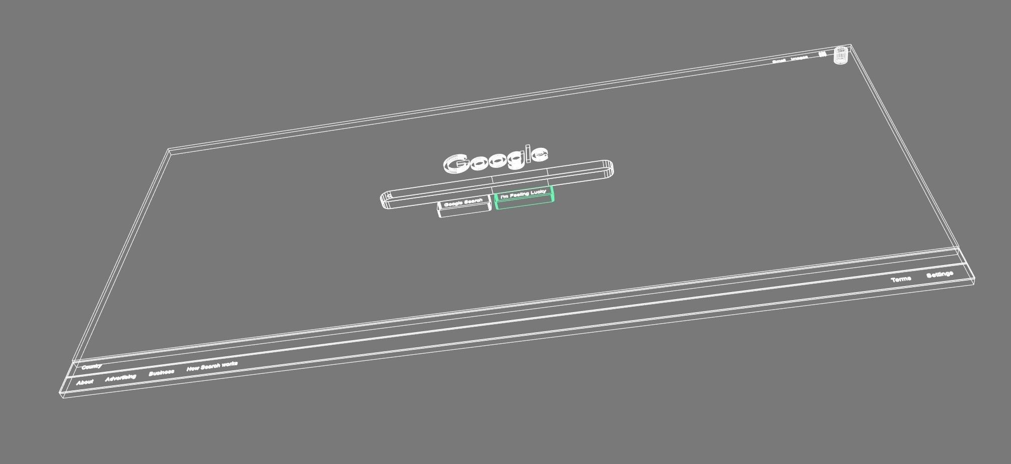 Google Search Web Page 3D Free low-poly 3D model_5