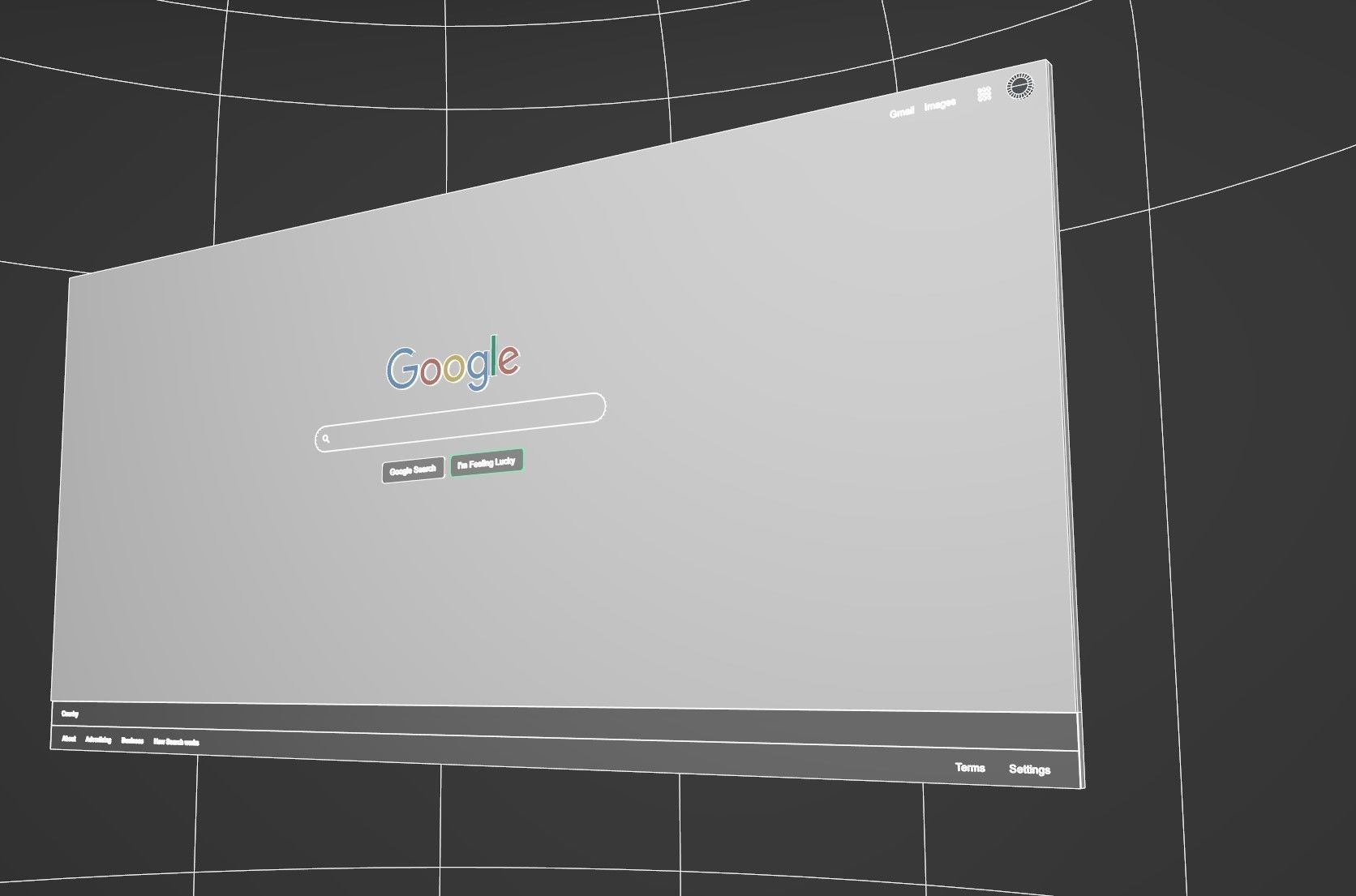 Google Search Web Page 3D Free low-poly 3D model_13
