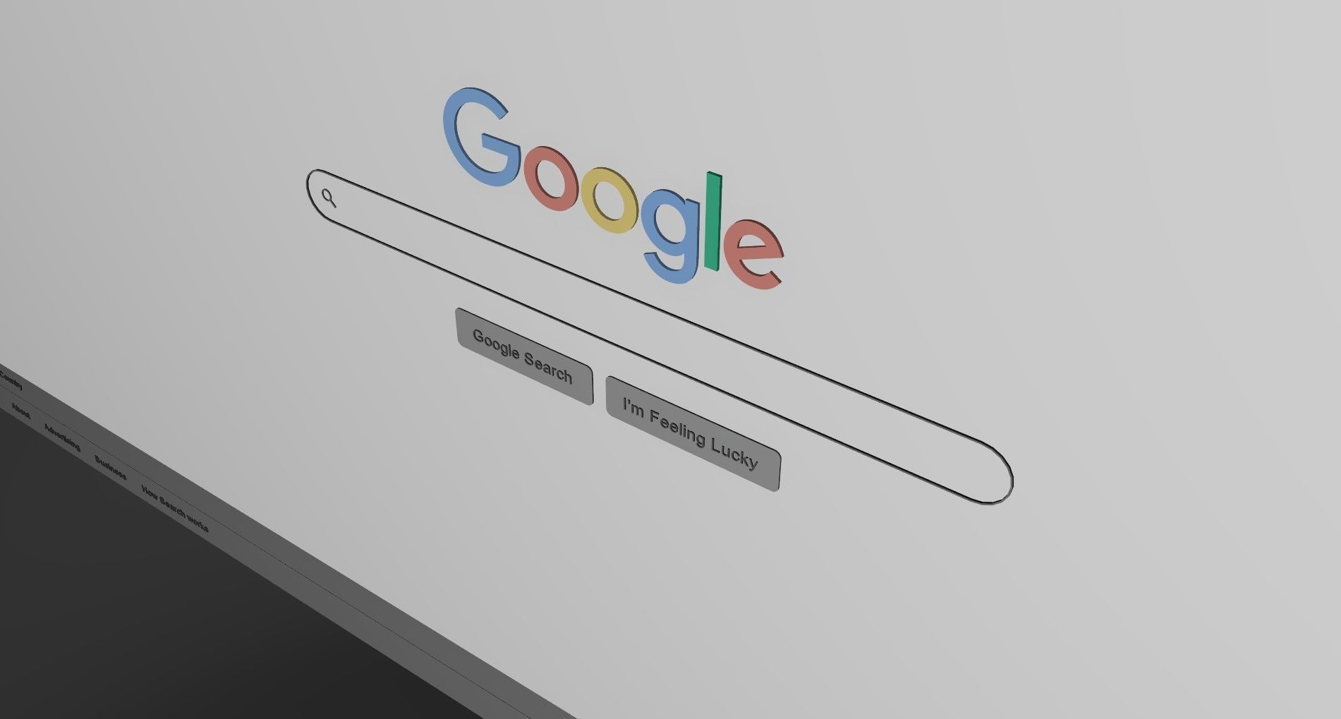 Google Search Web Page 3D Free low-poly 3D model_10