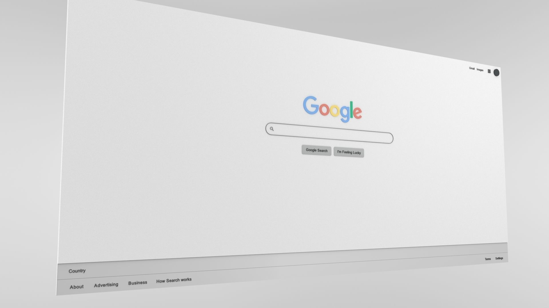 Google Search Web Page 3D Free low-poly 3D model_2