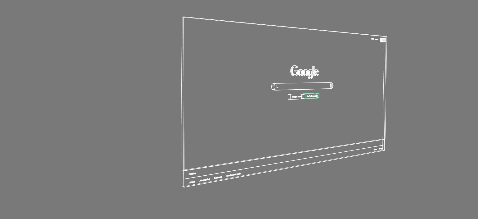 Google Search Web Page 3D Free low-poly 3D model_6