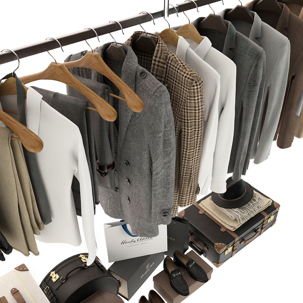 Clothes For Wardrobe 3D model_4
