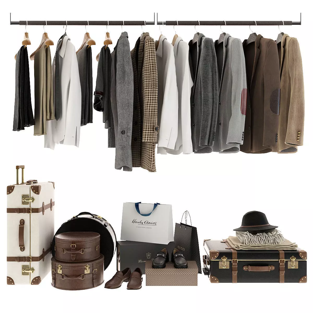 Clothes For Wardrobe 3D model_0