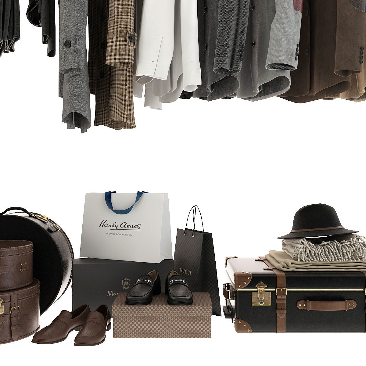 Clothes For Wardrobe 3D model_3