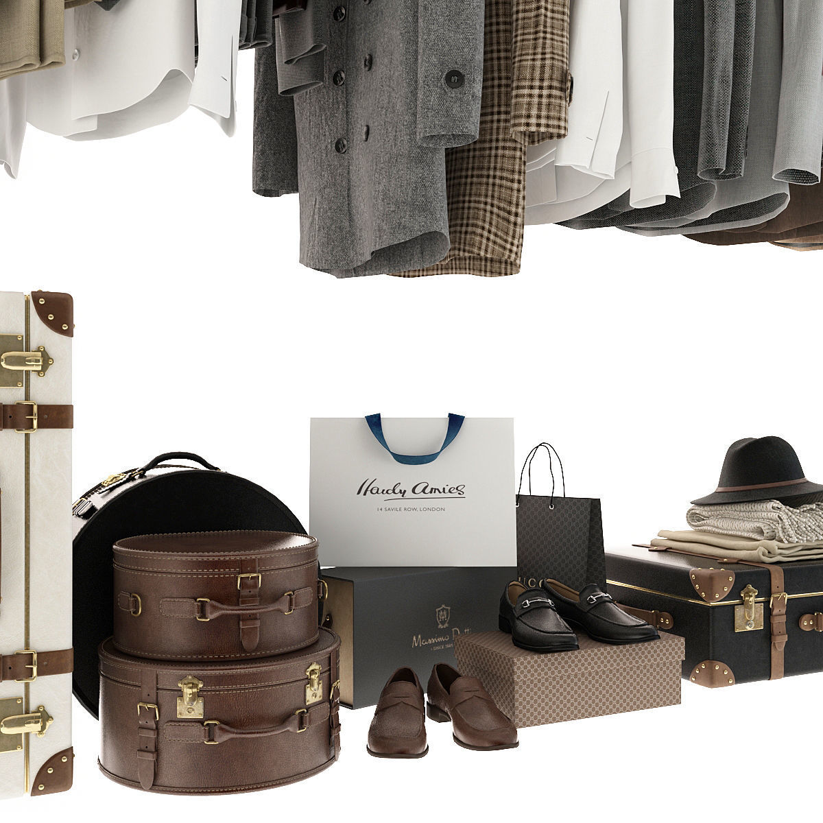 Clothes For Wardrobe 3D model_1