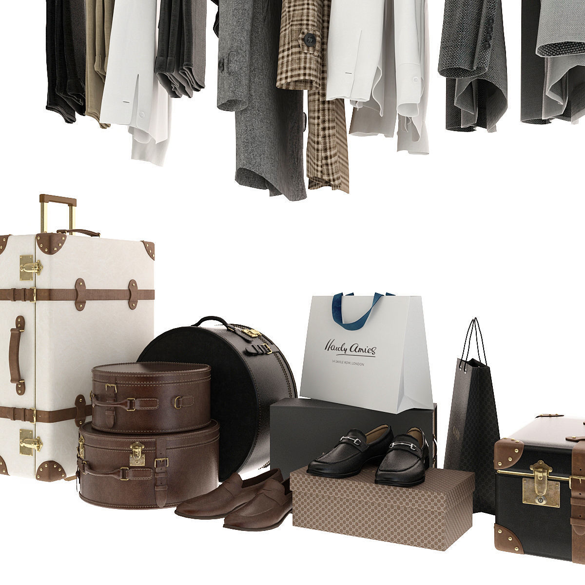 Clothes For Wardrobe 3D model_2