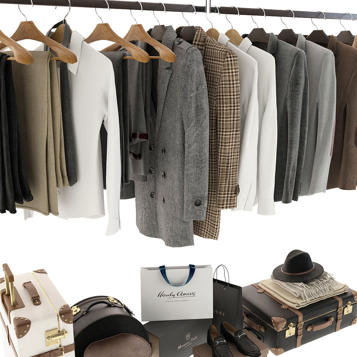 Clothes For Wardrobe 3D model_8