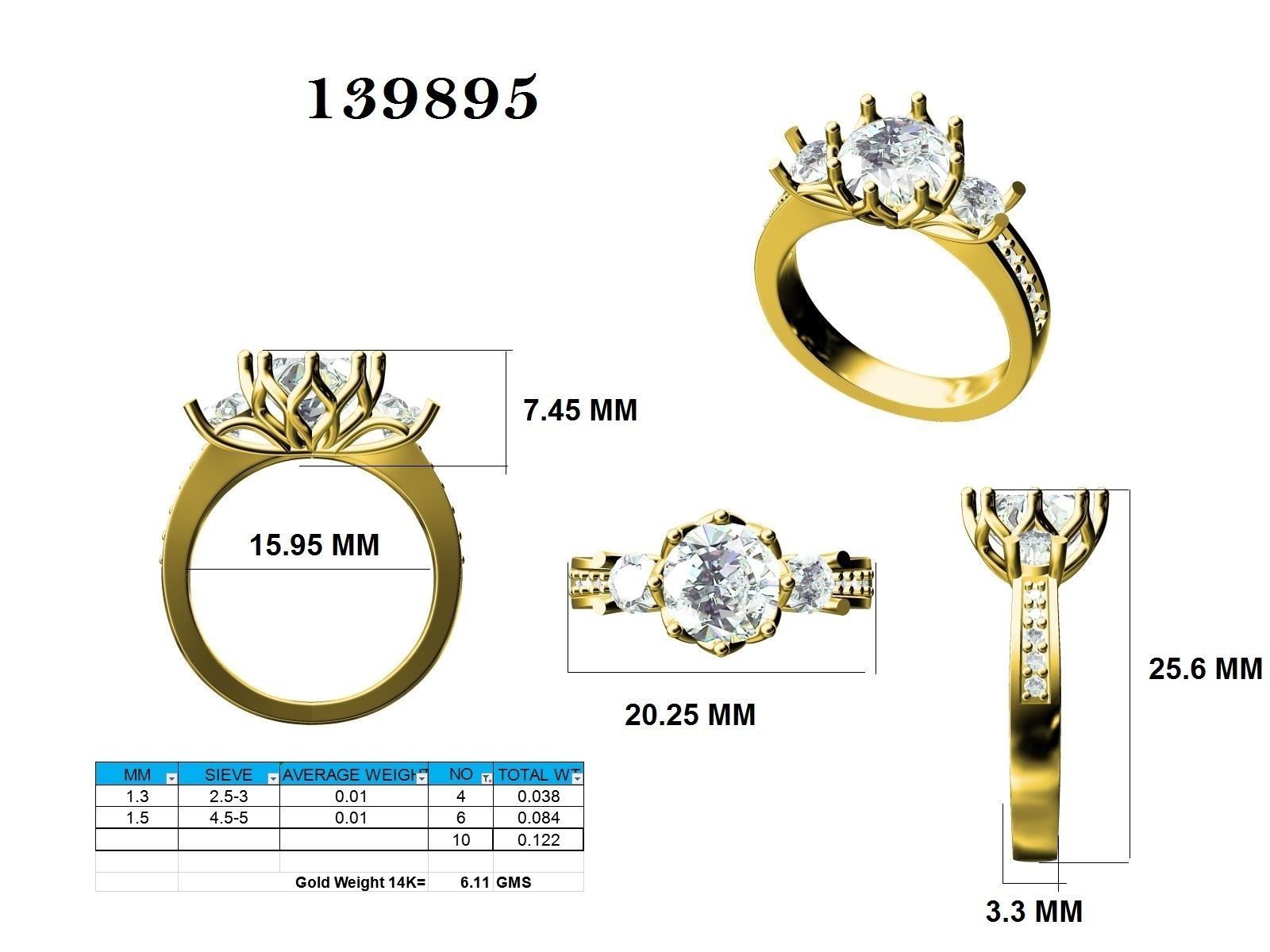 Ring - 139895 3D print model_12