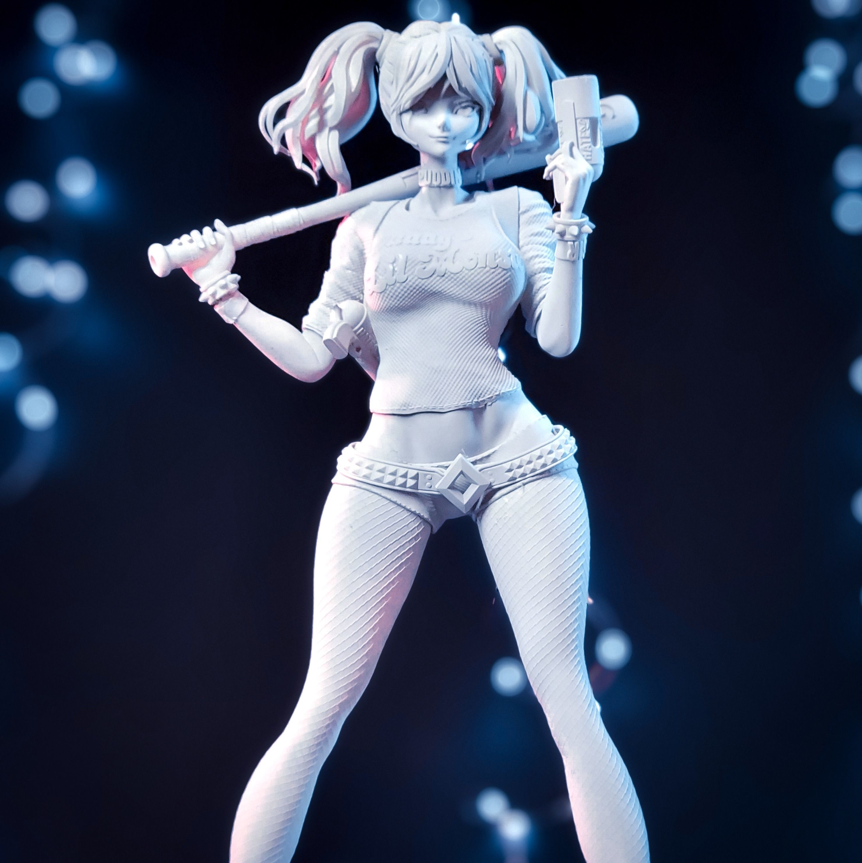 Harley Quinn Suicide Squad Diorama 3D print model_9