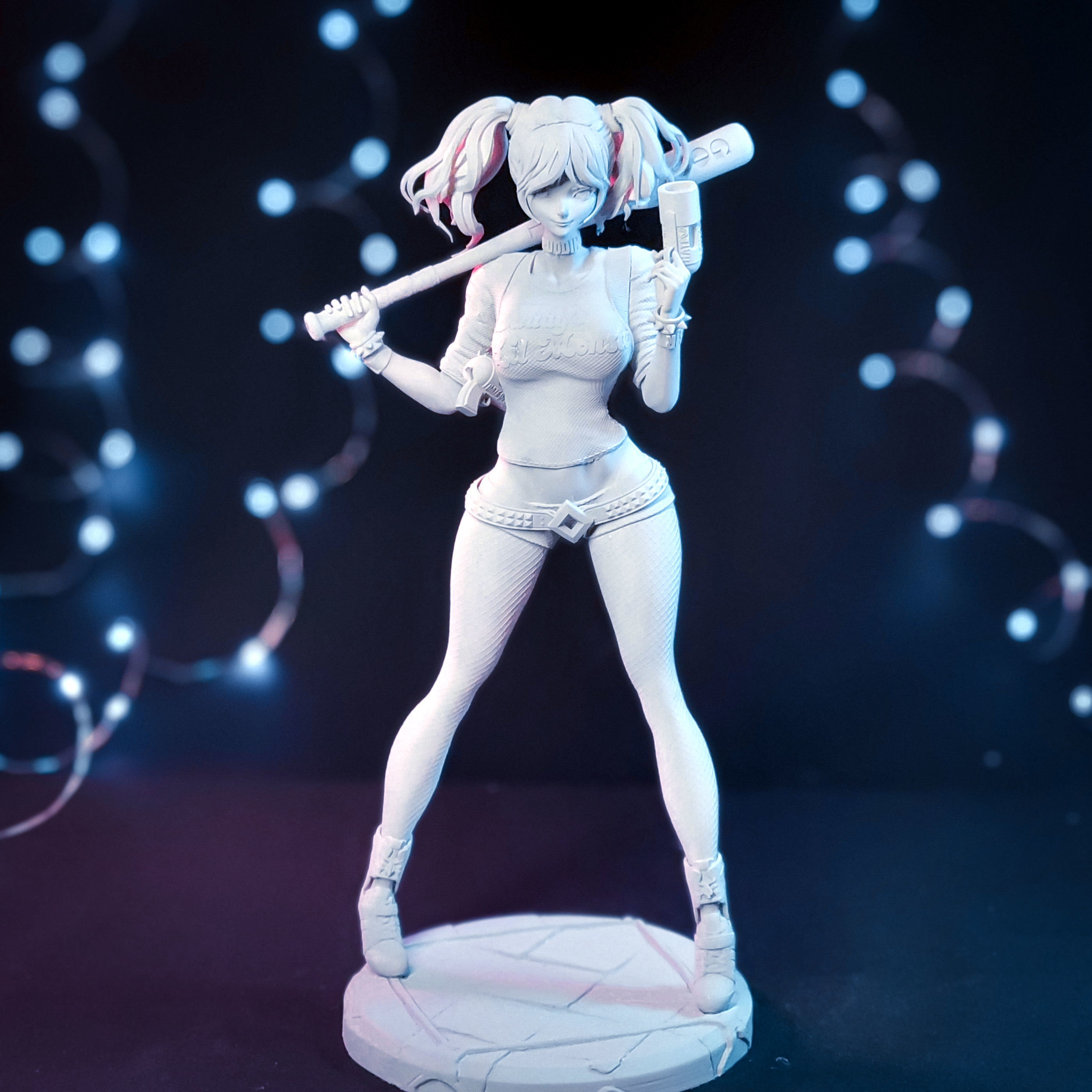 Harley Quinn Suicide Squad Diorama 3D print model_7