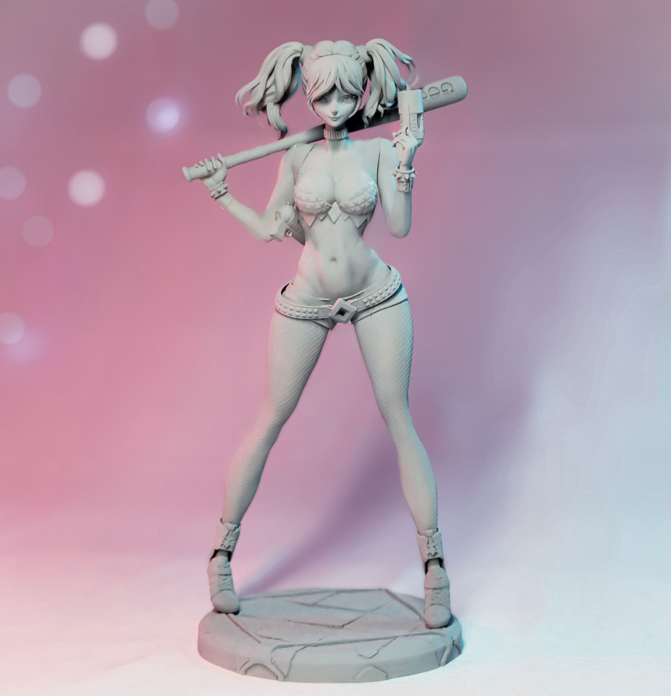 Harley Quinn Suicide Squad Diorama 3D print model_6