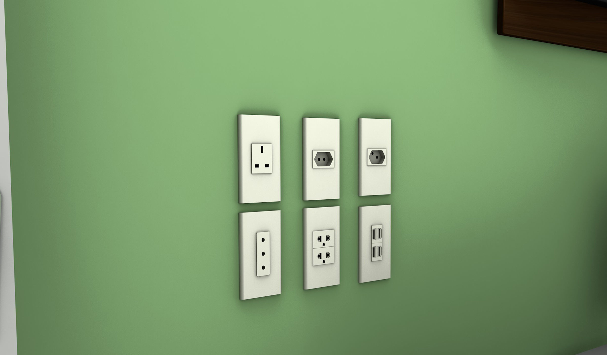 Outlet Pack House Decoration Low-poly 3D model_7