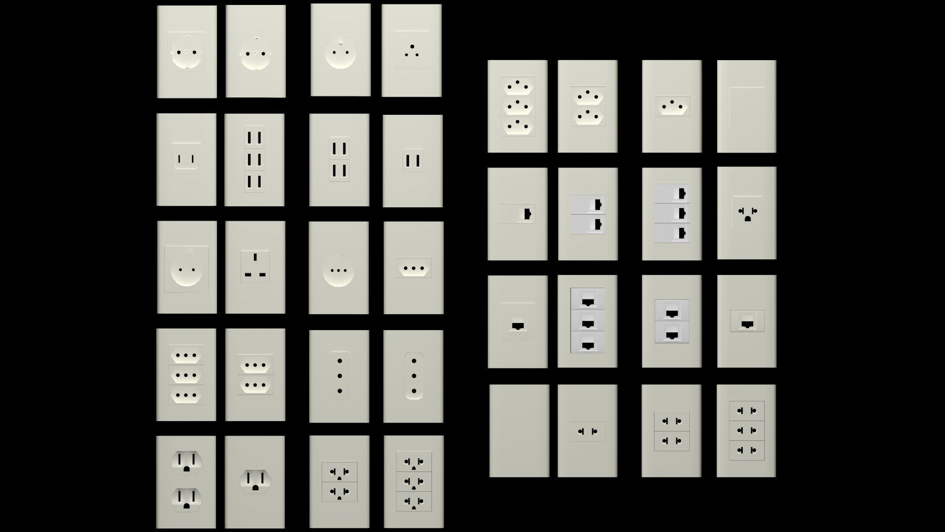 Outlet Pack House Decoration Low-poly 3D model_9
