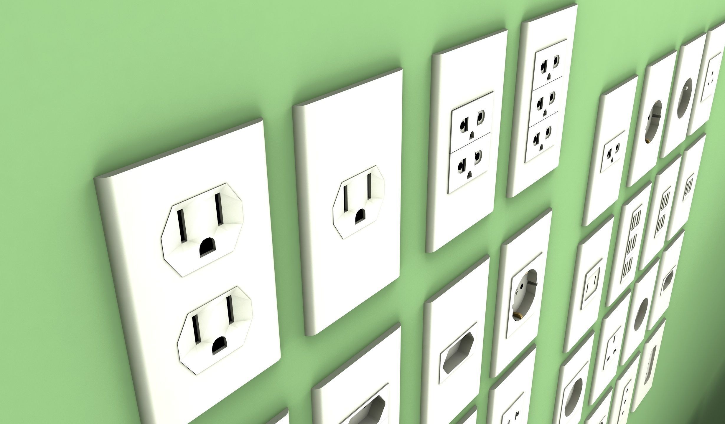 Outlet Pack House Decoration Low-poly 3D model_6