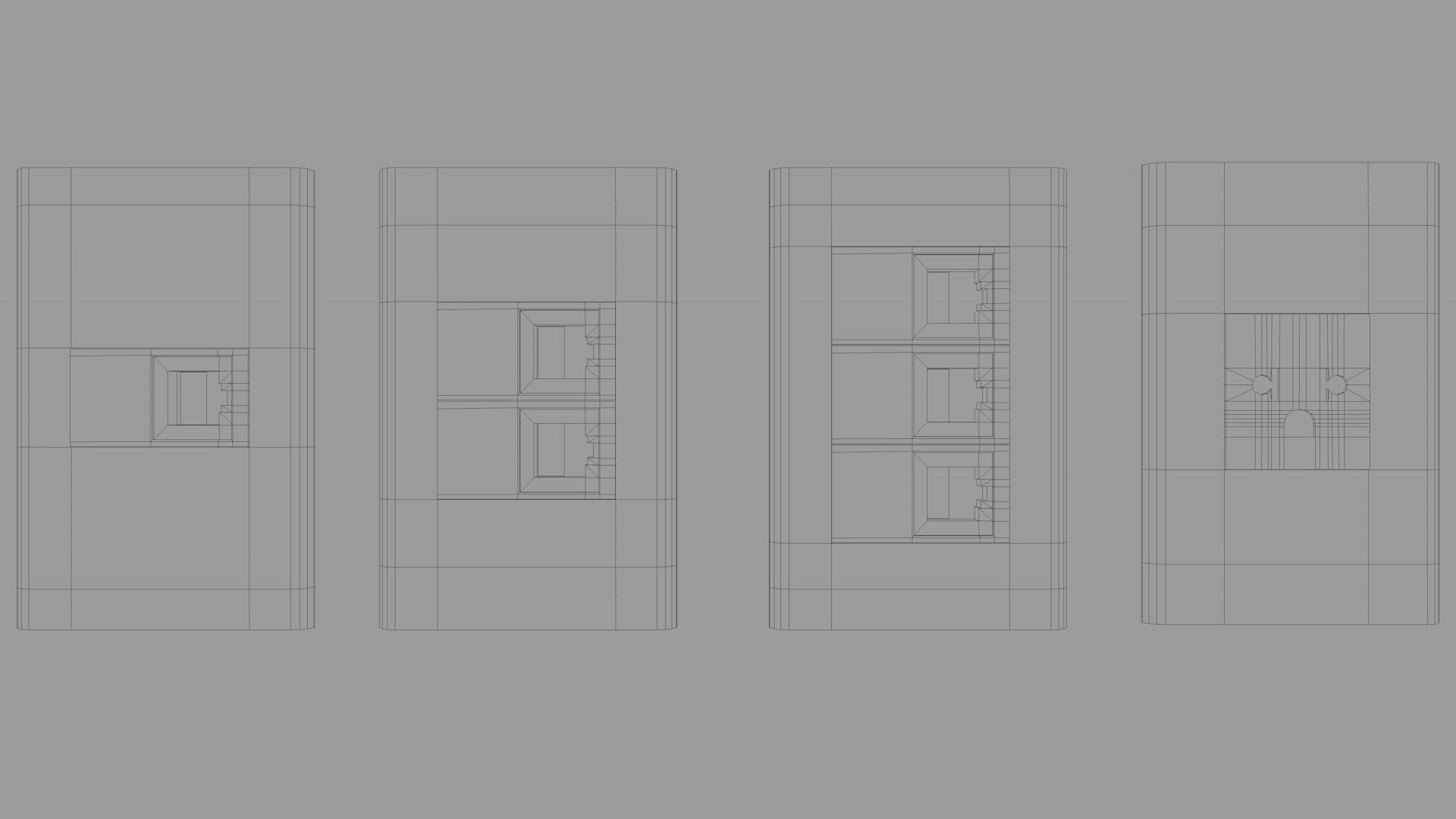 Outlet Pack House Decoration Low-poly 3D model_11