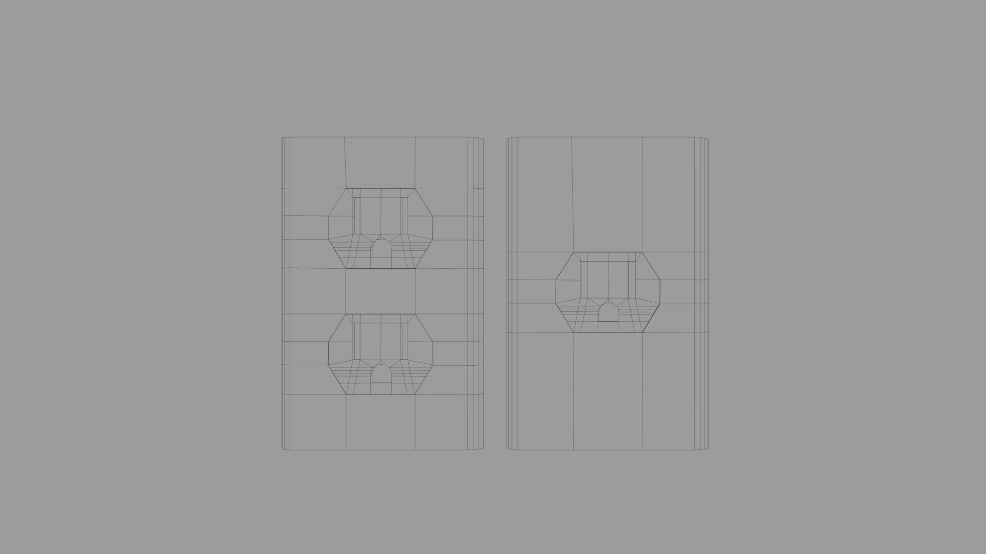 Outlet Pack House Decoration Low-poly 3D model_13