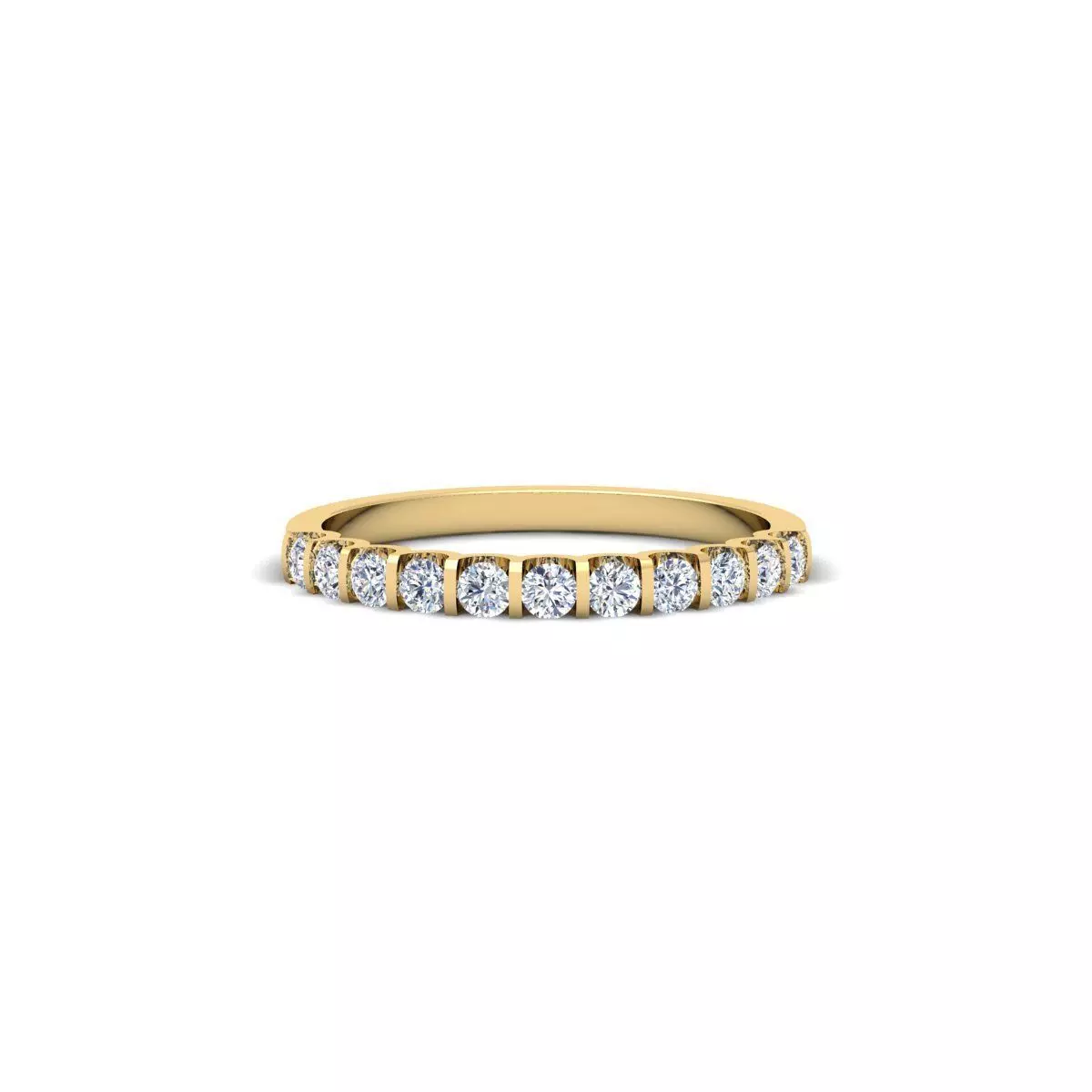Half Eternity Ring 3d model 3D print model_0