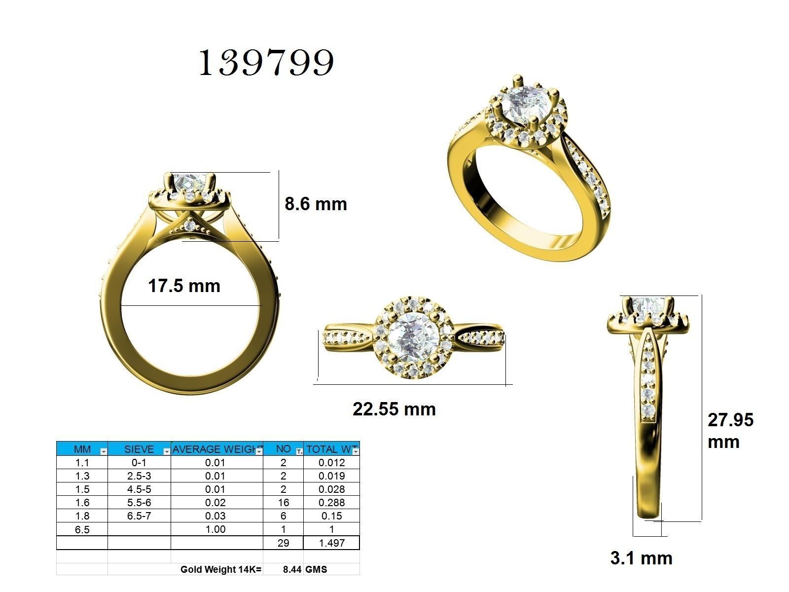 Ring - 139799 3D print model_12