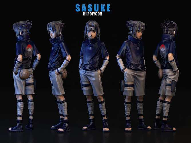 SASUKE naruto character 3D model