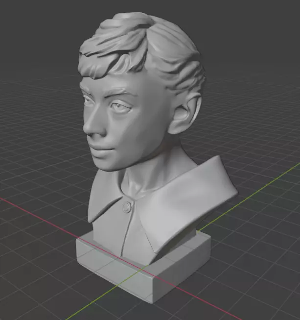 Audrey Hepburn 3D print model_3