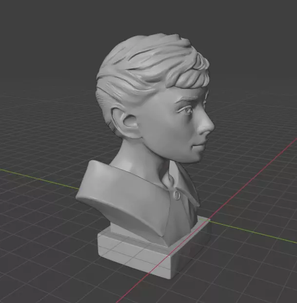 Audrey Hepburn 3D print model_21