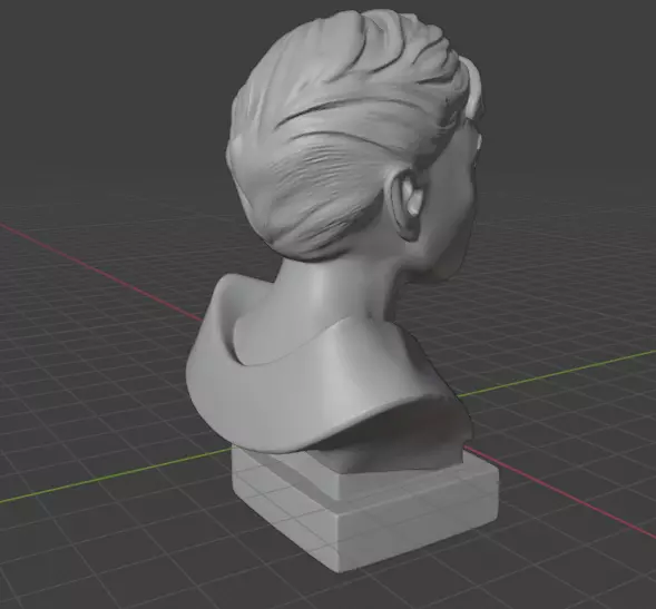 Audrey Hepburn 3D print model_24