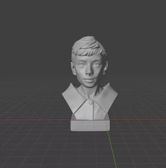 Audrey Hepburn 3D print model_10