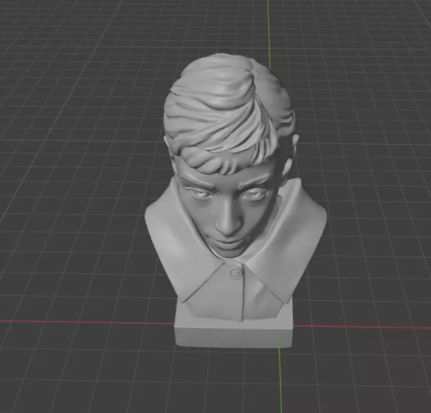 Audrey Hepburn 3D print model_13